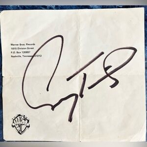 Authentic Conway Twitty Autograph – 1980s Concert Era